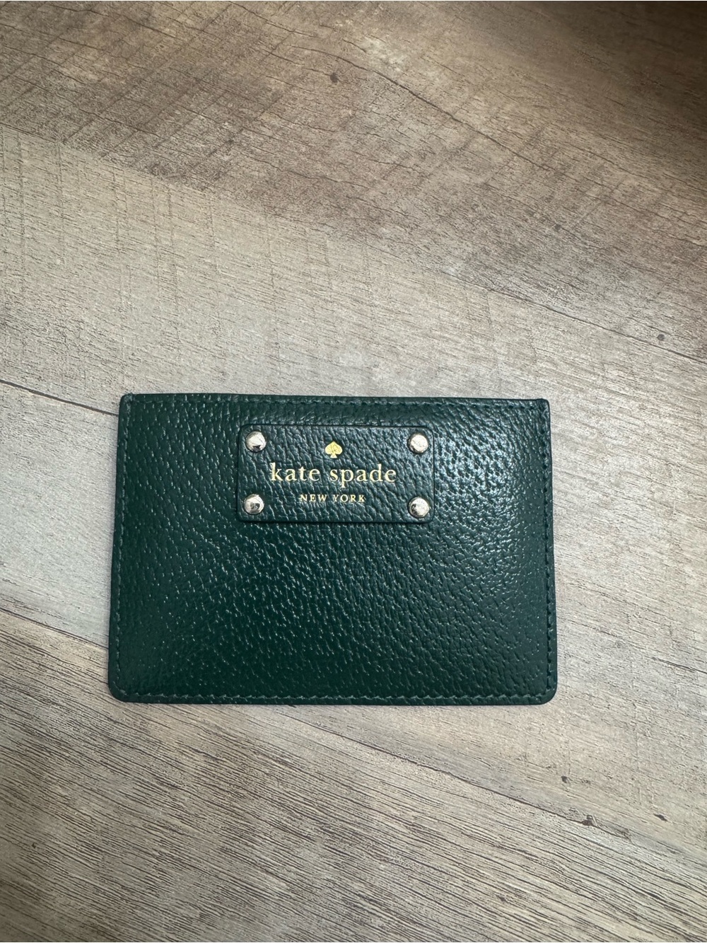 Kate Spade Slim Card Holder - Deep Forest Green